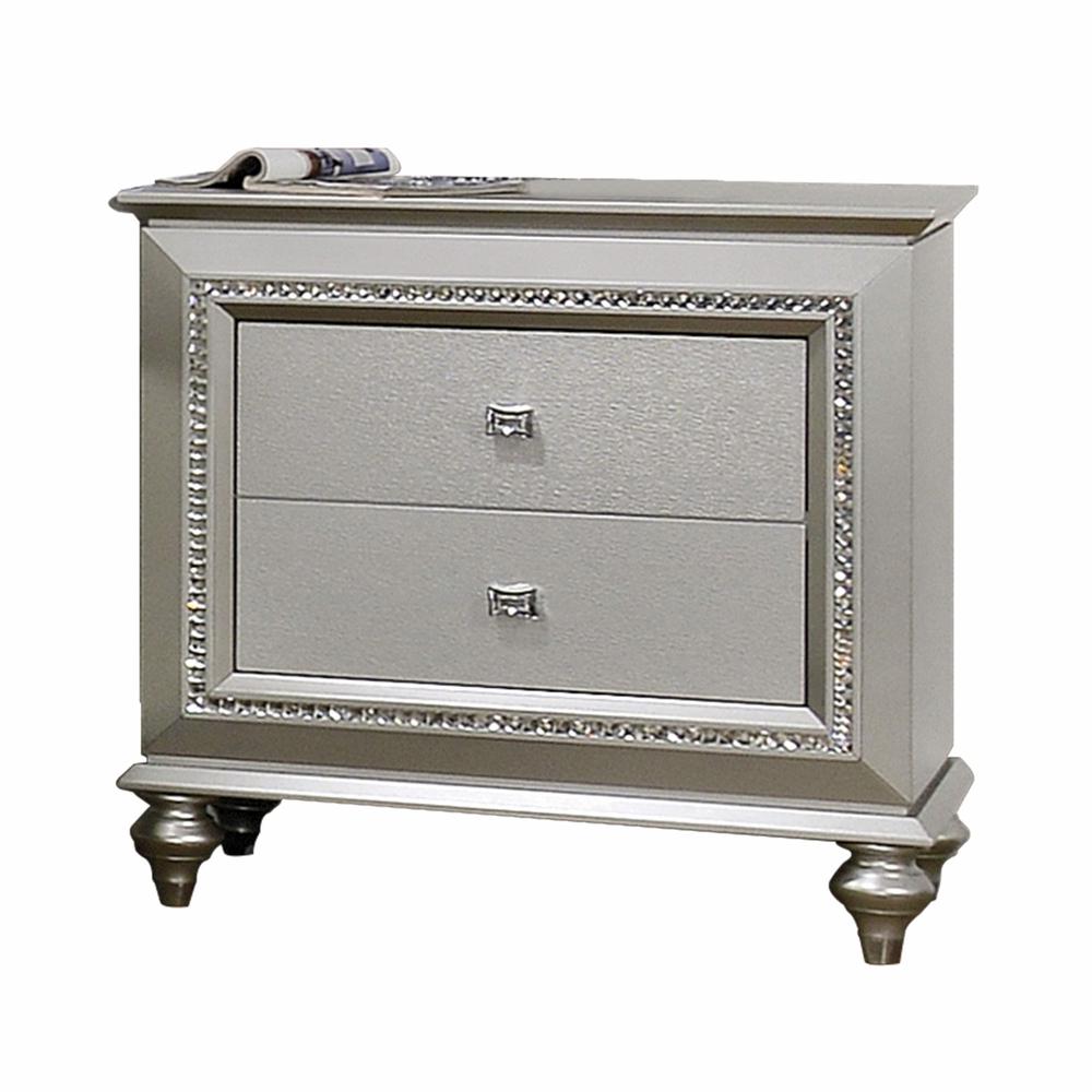 18" X 30" X 30" Champagne Wood Nightstand - 347169. Picture 1