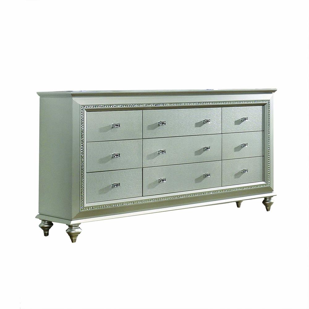 18" X 66" X 39" Champagne Wood Dresser - 347171. Picture 1