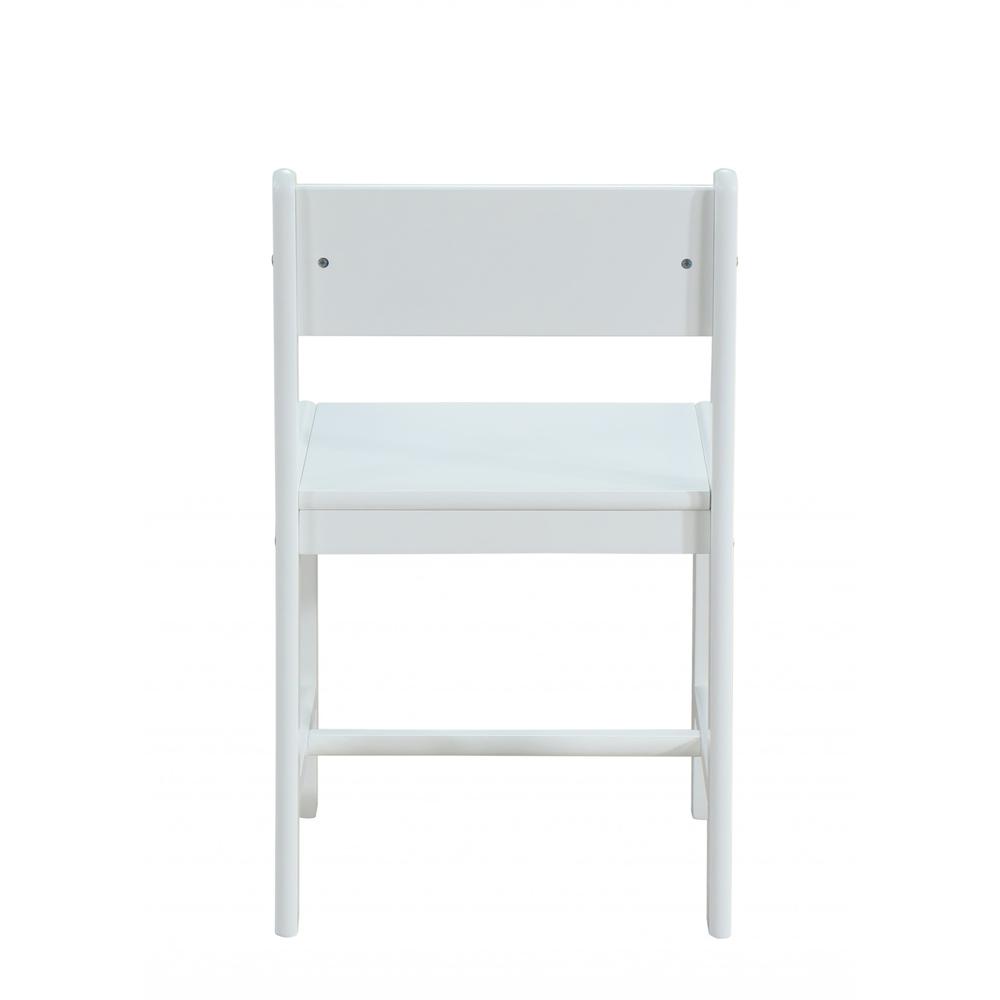 Classic White Wooden Stationary Chair - 348212. Picture 3