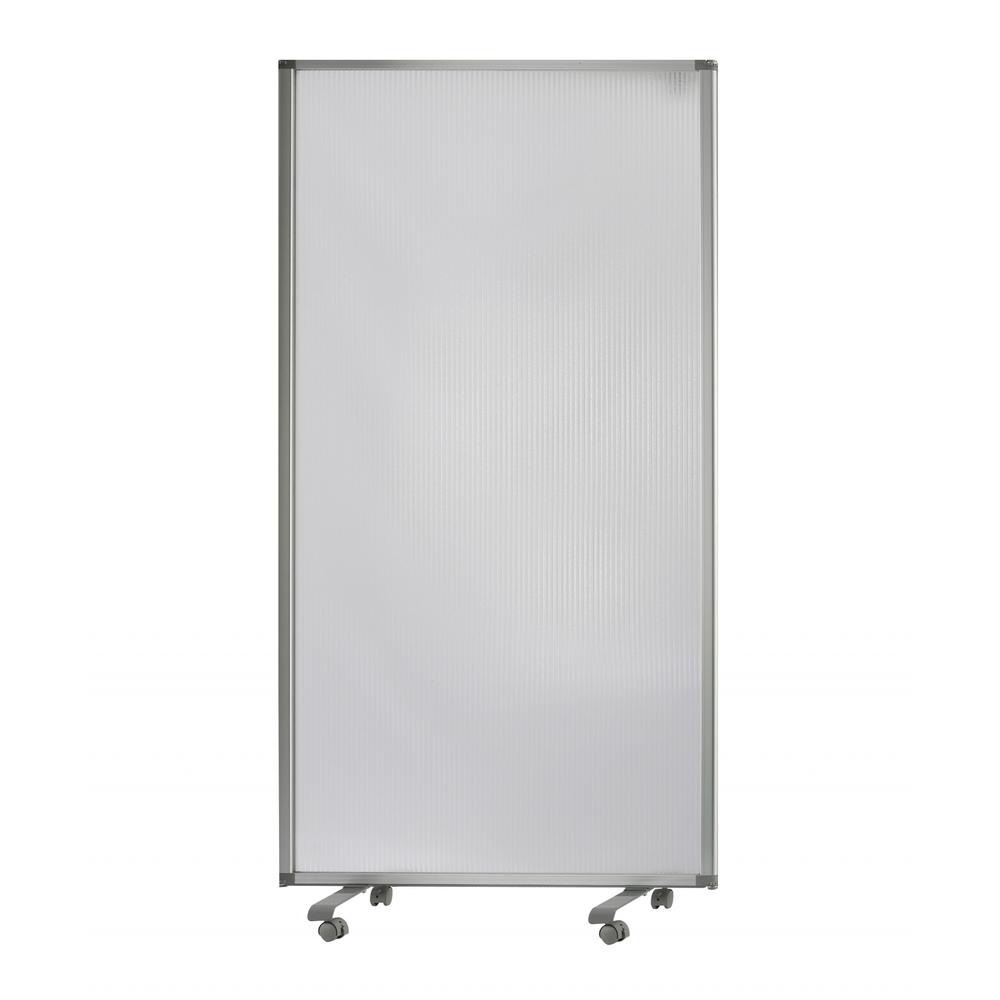 106" x 1" x 71" White, Metal and PVC Resilient - Screen - 348670. Picture 3