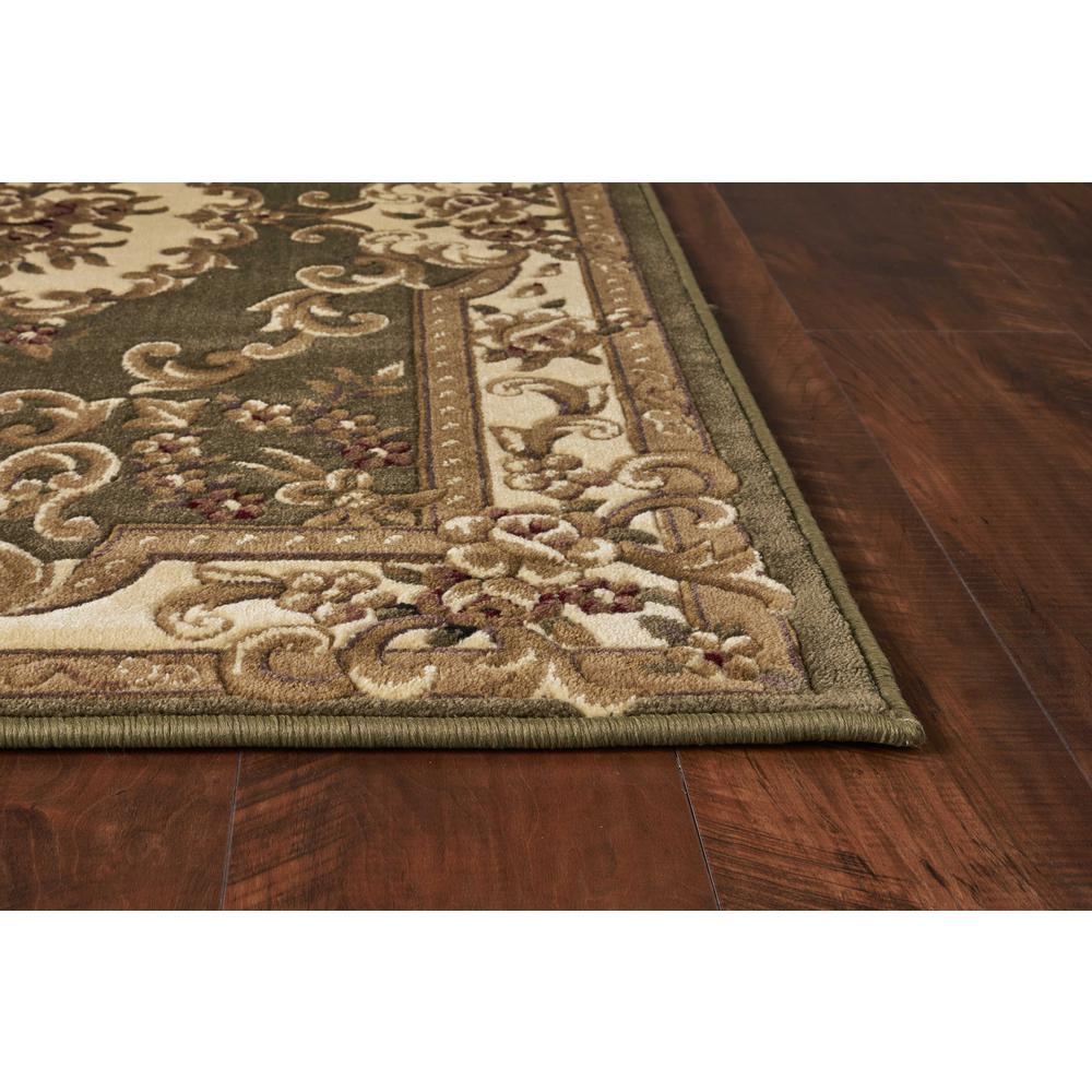 7' x 10'  Polypropylene Greenor Ivory Area Rug - 349696. Picture 4
