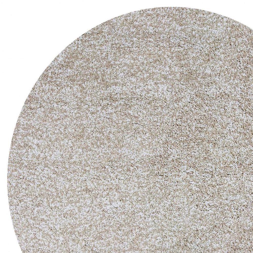 8' Round  Polyester Ivory  Heather Area Rug - 349769. Picture 2