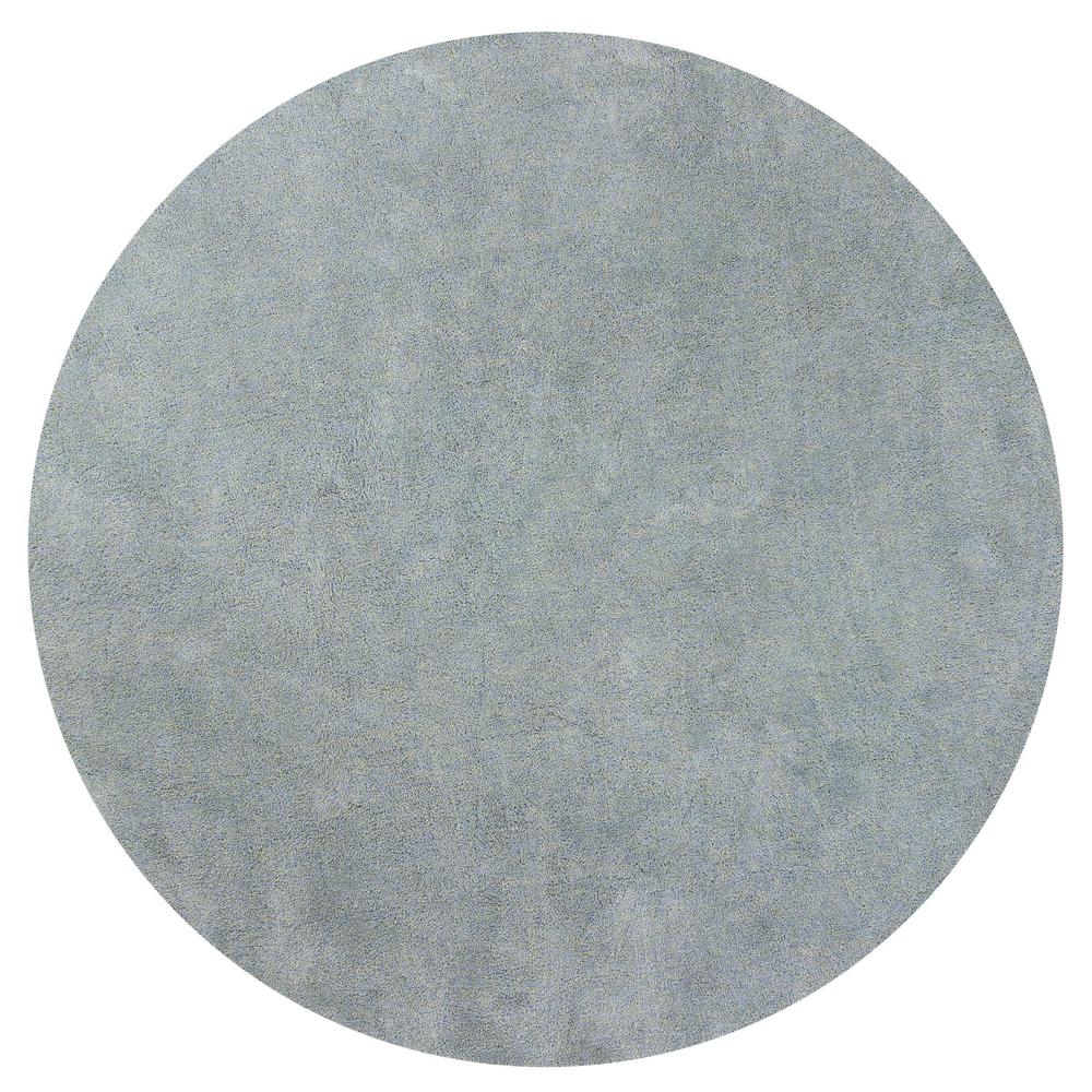 8' Round  Polyester Blue Heather Area Rug - 349771. Picture 1