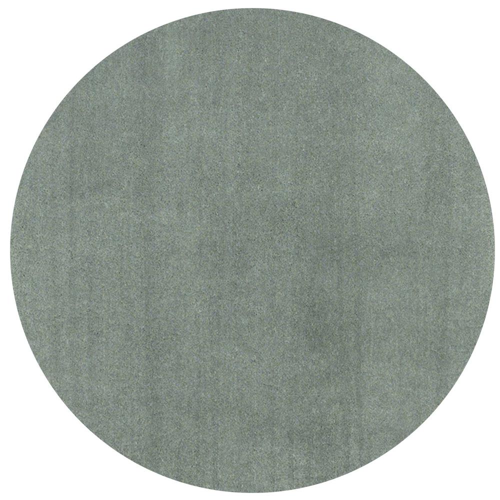8' Round  Polyester Slate Area Rug - 349783. The main picture.