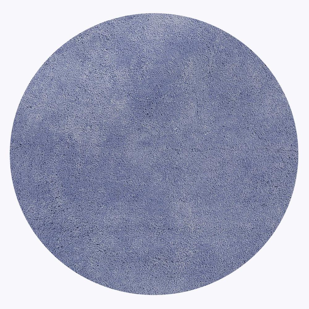 8' Round  Polyester Purple Area Rug - 349787. Picture 1