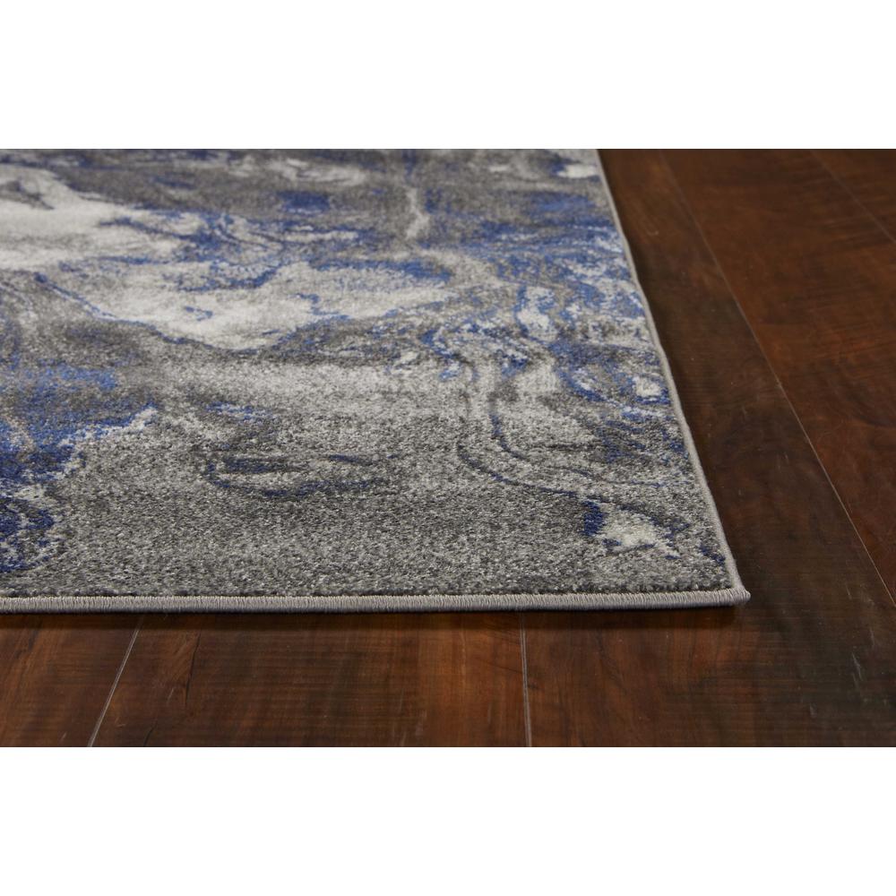 8'x11' Grey Machine Woven Abstract Watercolor Indoor Area Rug - 349857. Picture 3