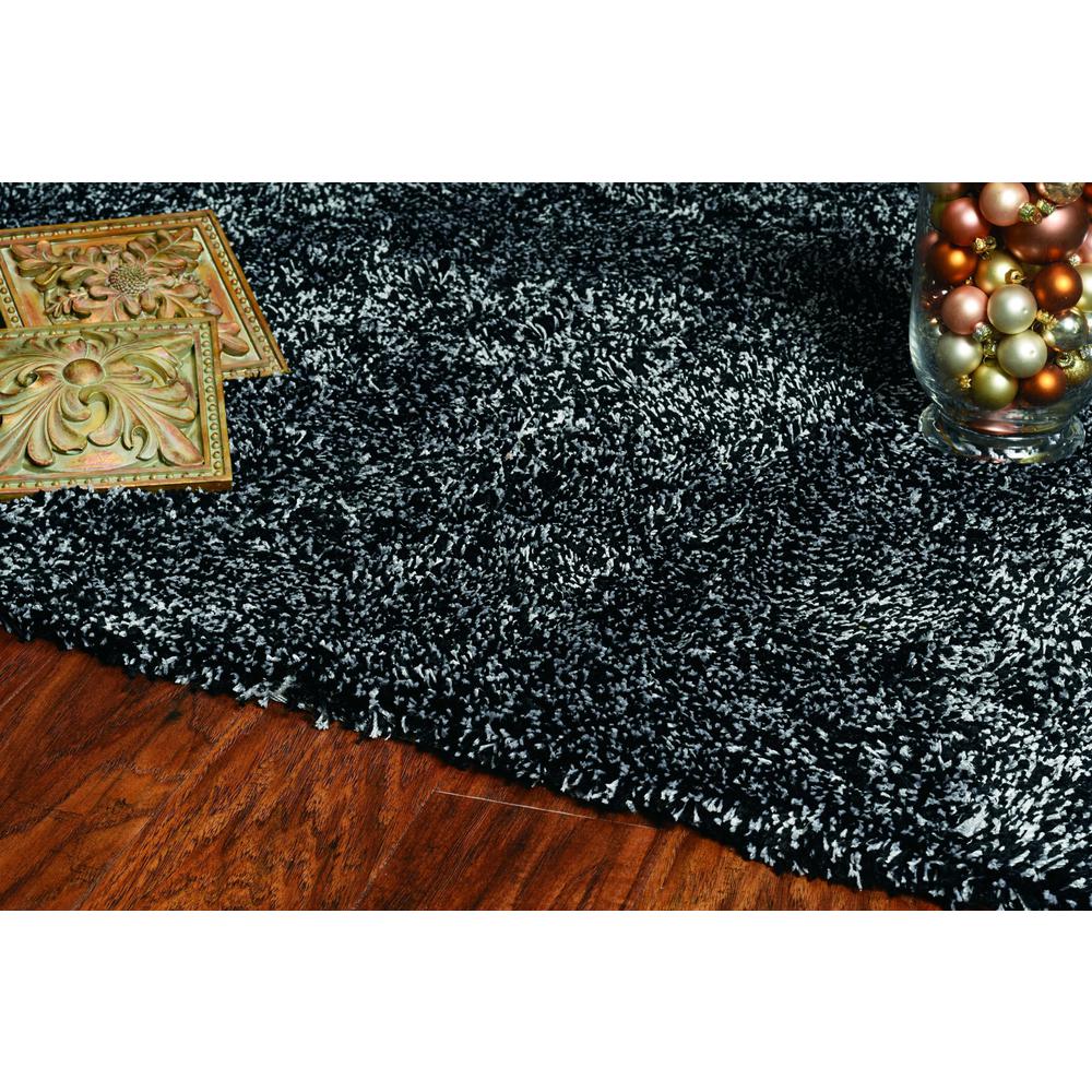 7' x 9'  Polyester Black Heather Area Rug - 349873. Picture 2