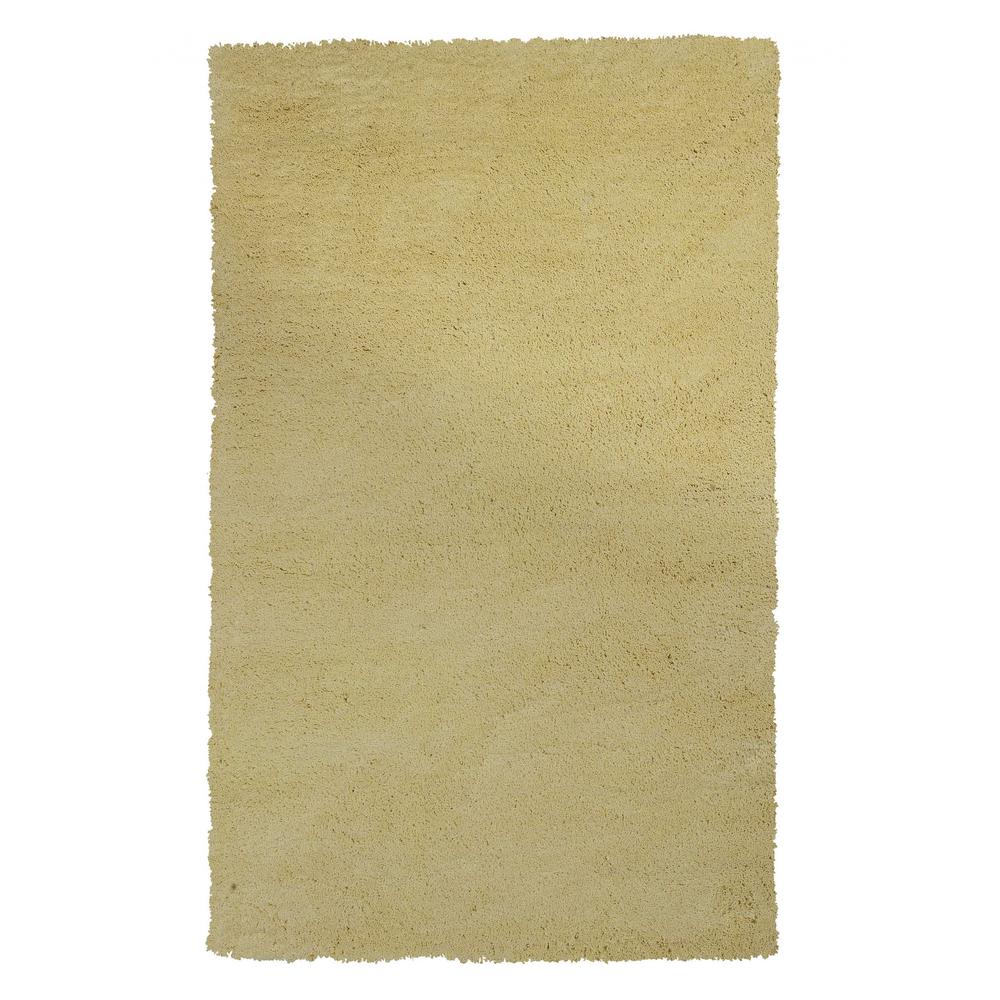 7' x 9'  Polyester Canary Yellow Area Rug - 349889. Picture 1