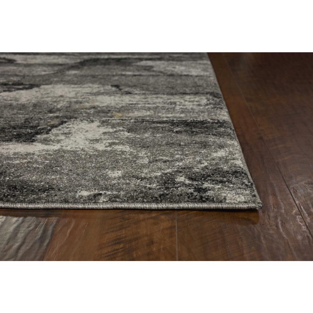 8'x11' Grey Machine Woven Abstract Indoor Area Rug - 349939. Picture 6