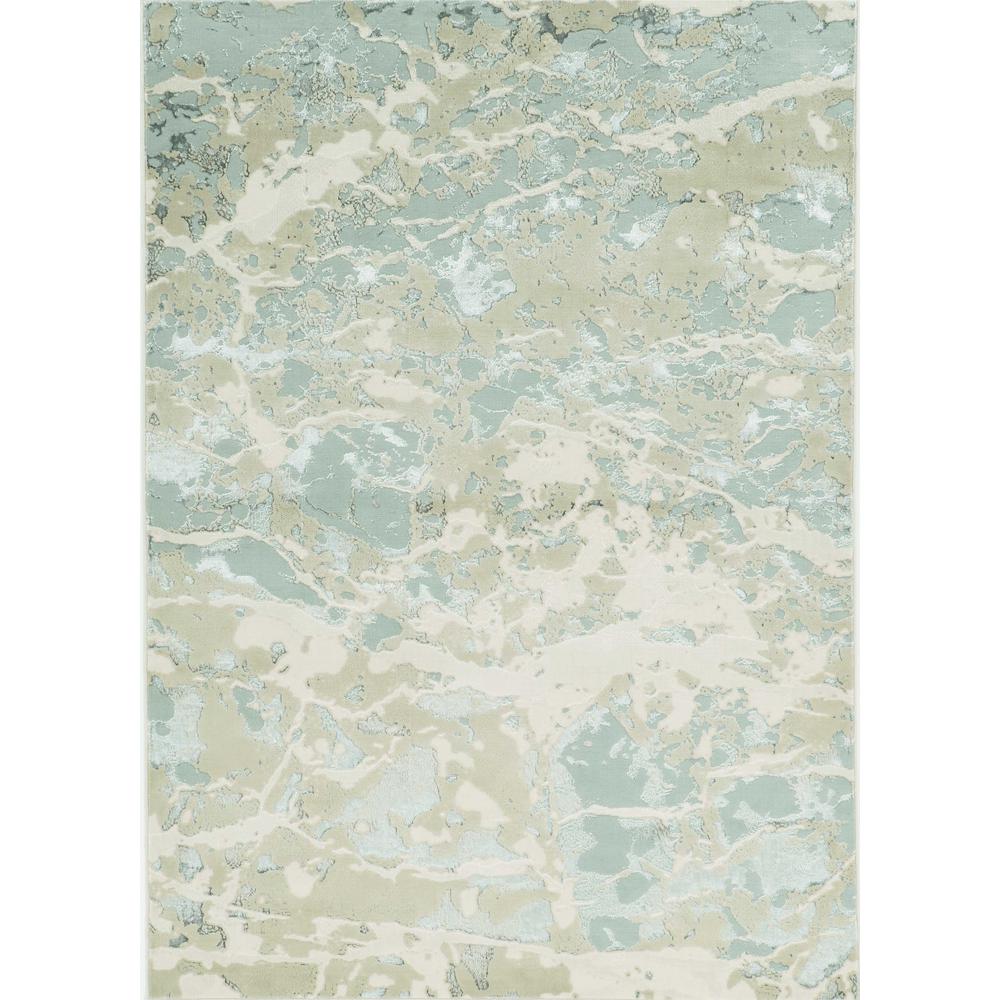 8'x11' Sand Grey Machine Woven Abstract Watercolor Indoor Area Rug - 349969. Picture 1