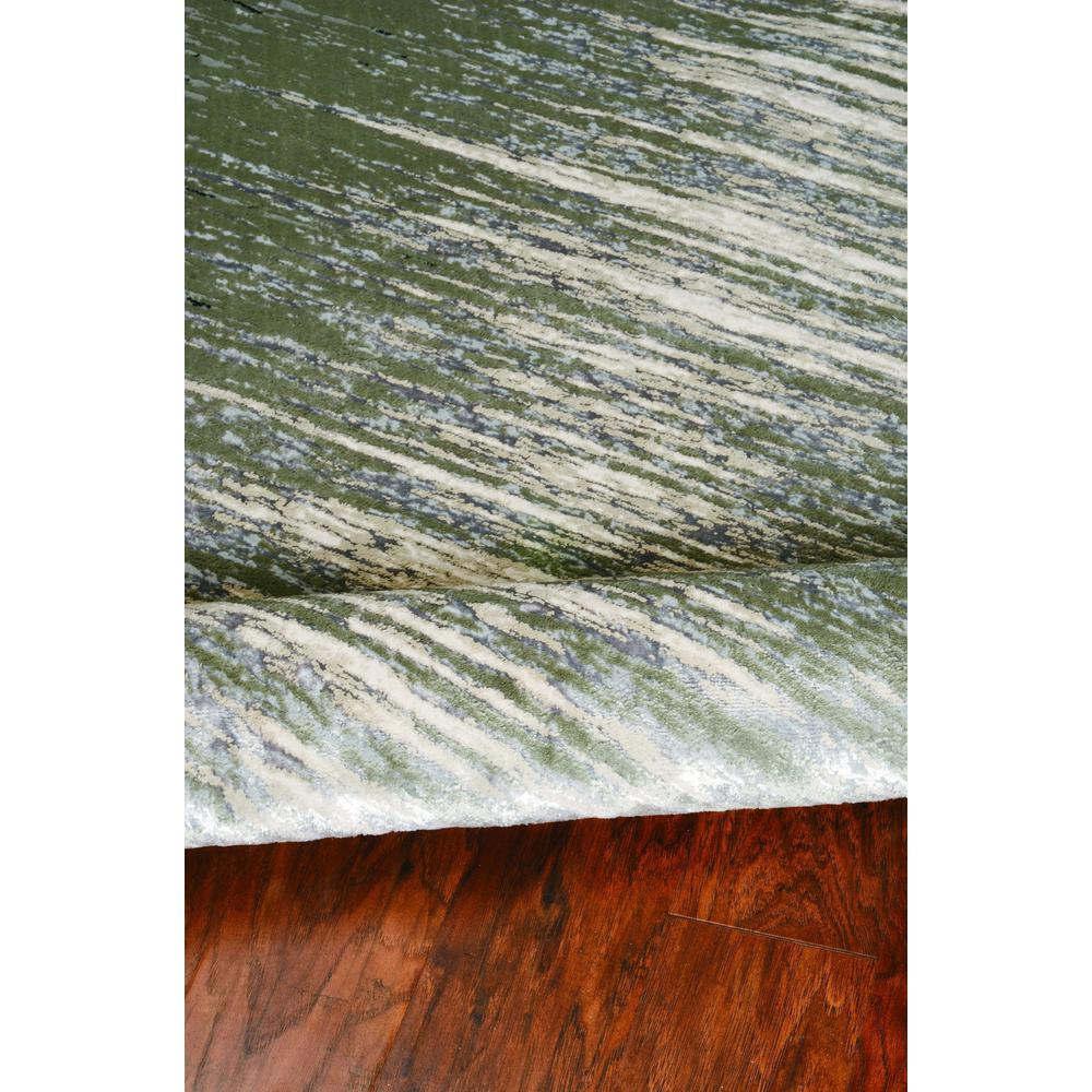 8'x11' Silver Grey Machine Woven Abstract Brushstroke Indoor Area Rug - 349971. Picture 5