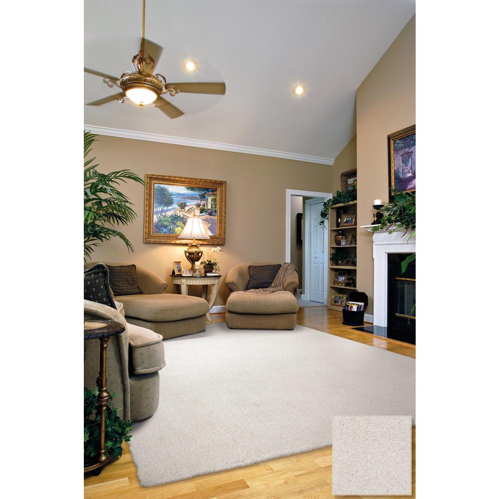 8'x11' Ivory Indoor Shag Rug - 350091. Picture 4