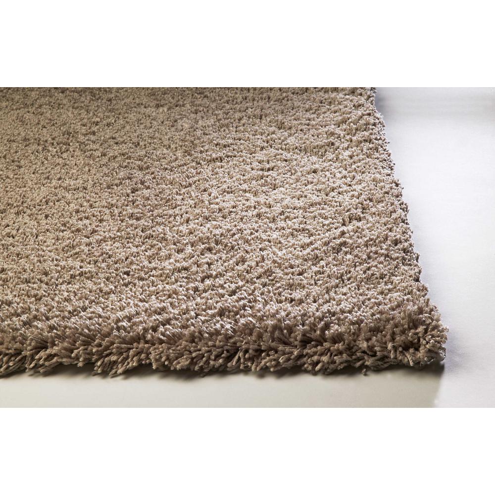 8' x 11' Solid Tan Beige Shag Area Rug - 350092. Picture 5