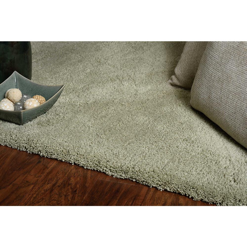 8' x 11'  Solid Color Sage Green Shag Area Rug - 350098. Picture 2