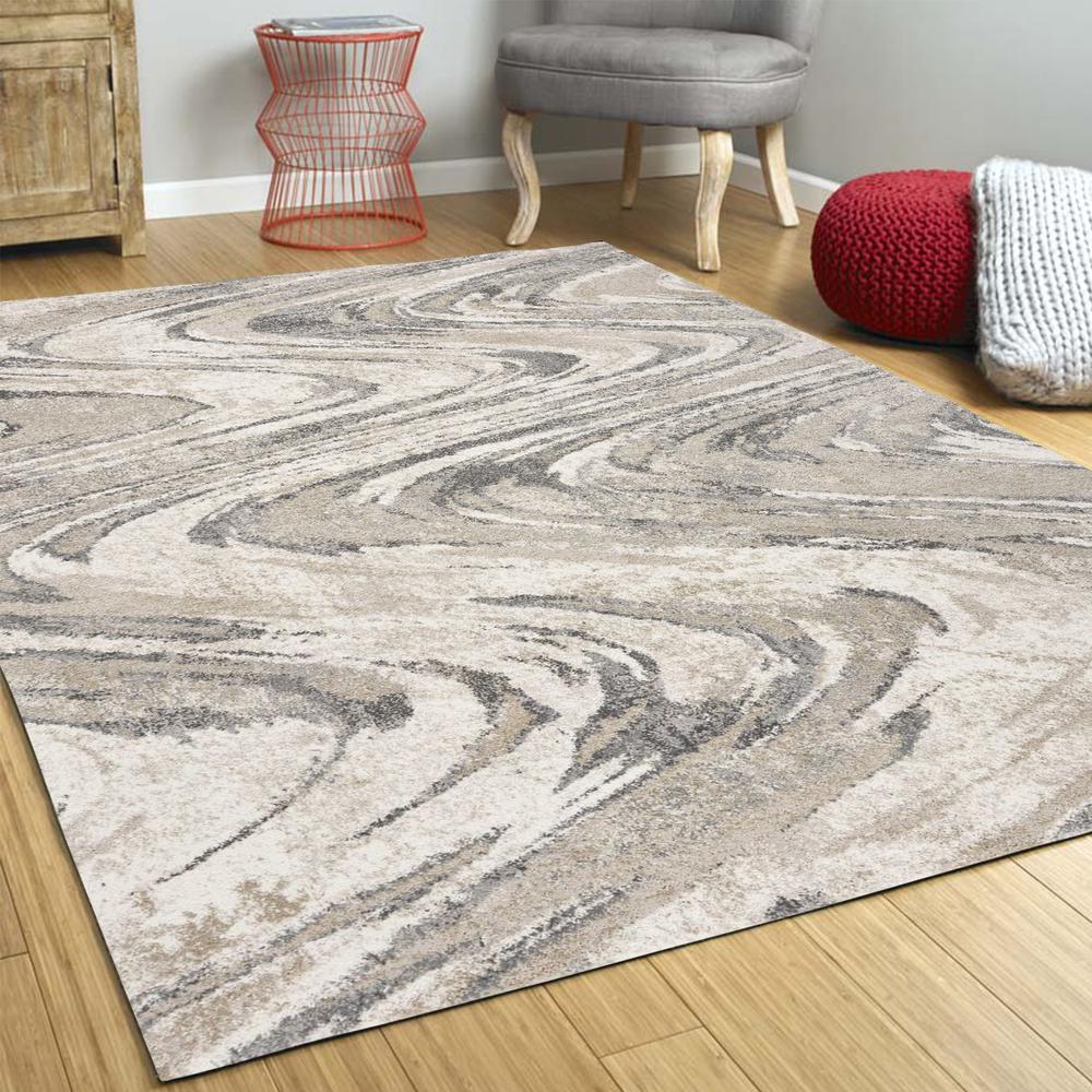 8' x 13' Polypropylene Natural Area Rug - 350272. Picture 5