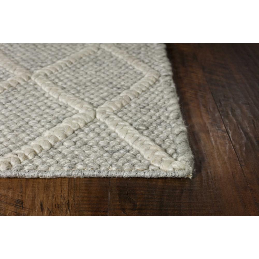 7' x 9'  Wool Grey Area Rug - 350294. Picture 4