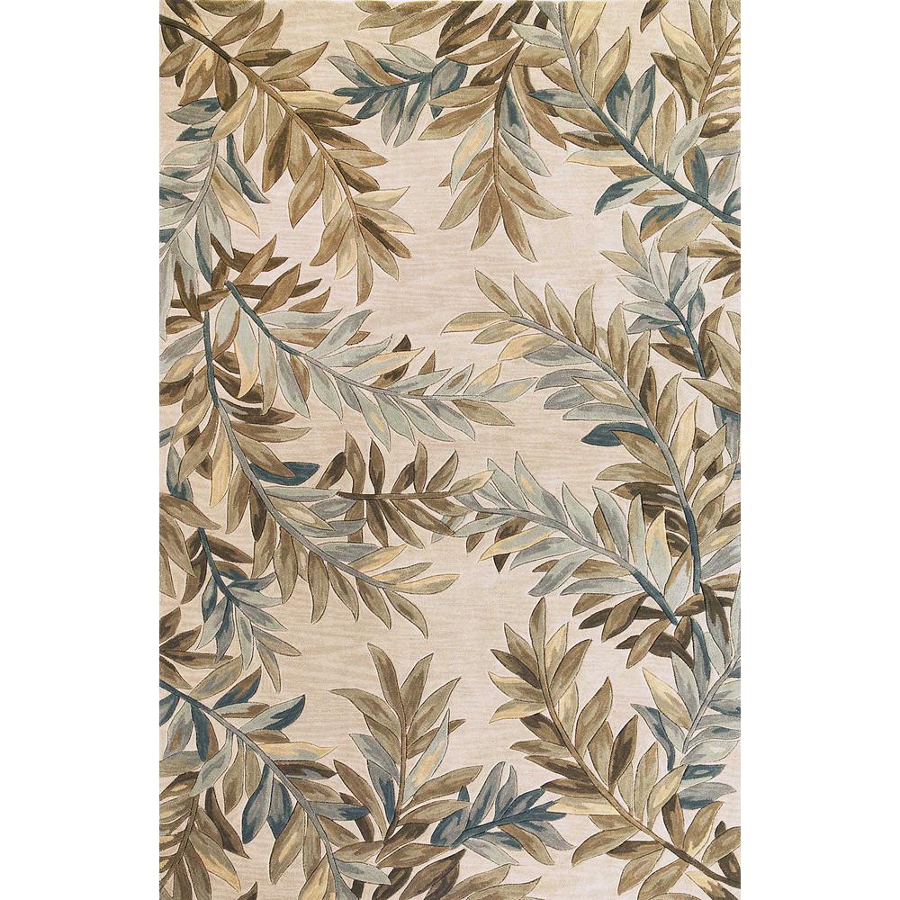 7' x 9'  Wool Ivory  Area Rug - 350313. Picture 1