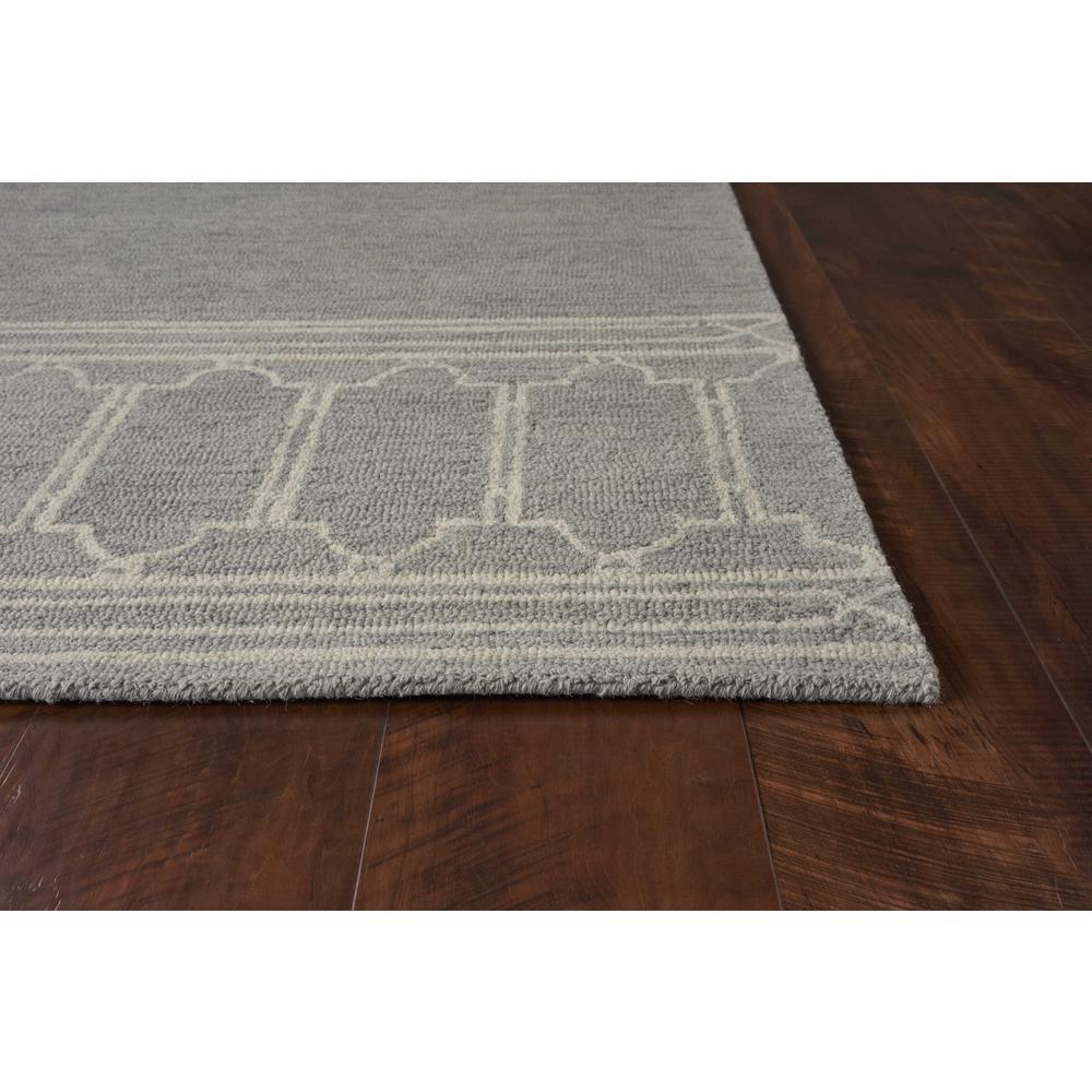 9'x12' Grey Hand Tufted Geometric Indoor Area Rug - 350506. Picture 4