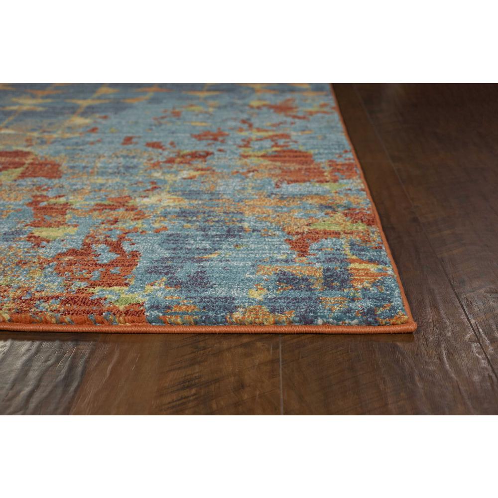 9' x 13'  Polypropylene Blue or  Coral  Area Rug - 350521. Picture 4