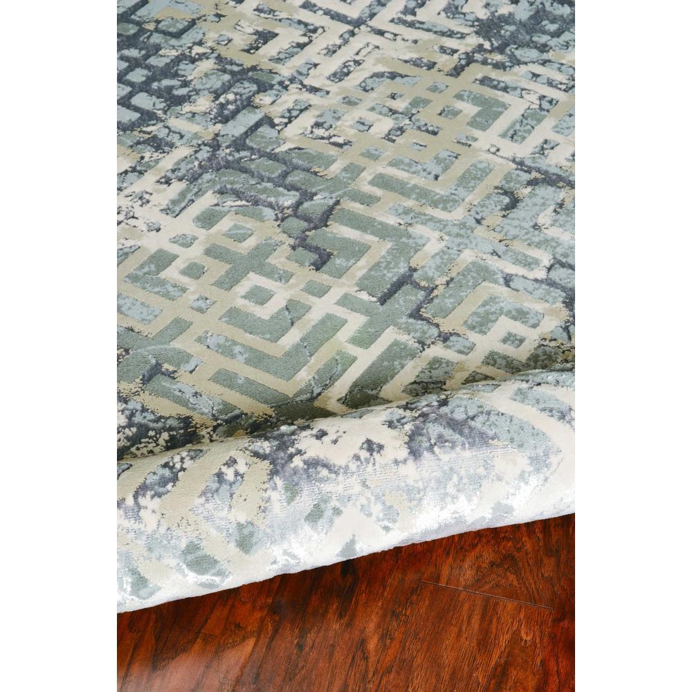 10'x13' Sand Silver Machine Woven Geometric Indoor Area Rug - 350571. Picture 5