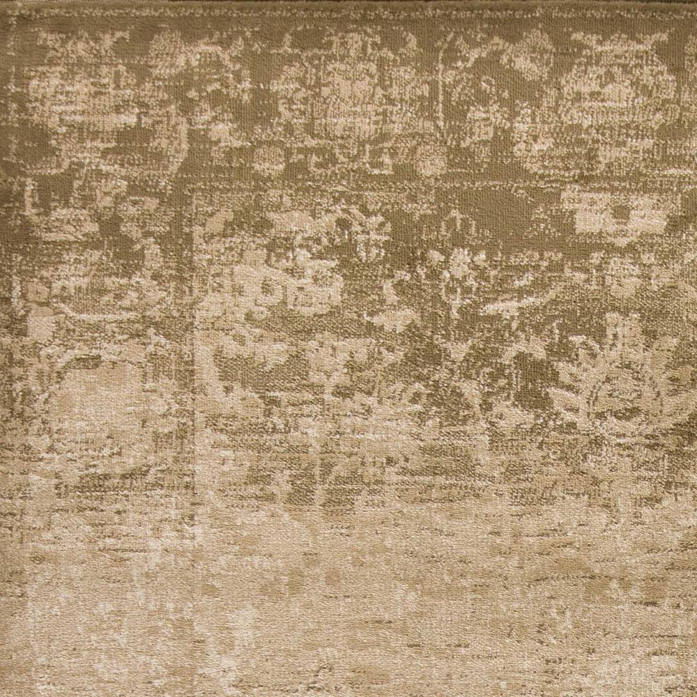 5'x8' Beige Machine Woven Distressed Floral Traditional Indoor Area Rug - 352308. Picture 3