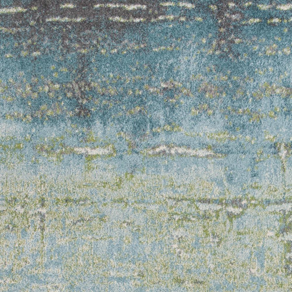 5' x 8' Blue or Green Abstract Indoor Area Rug - 352507. Picture 2
