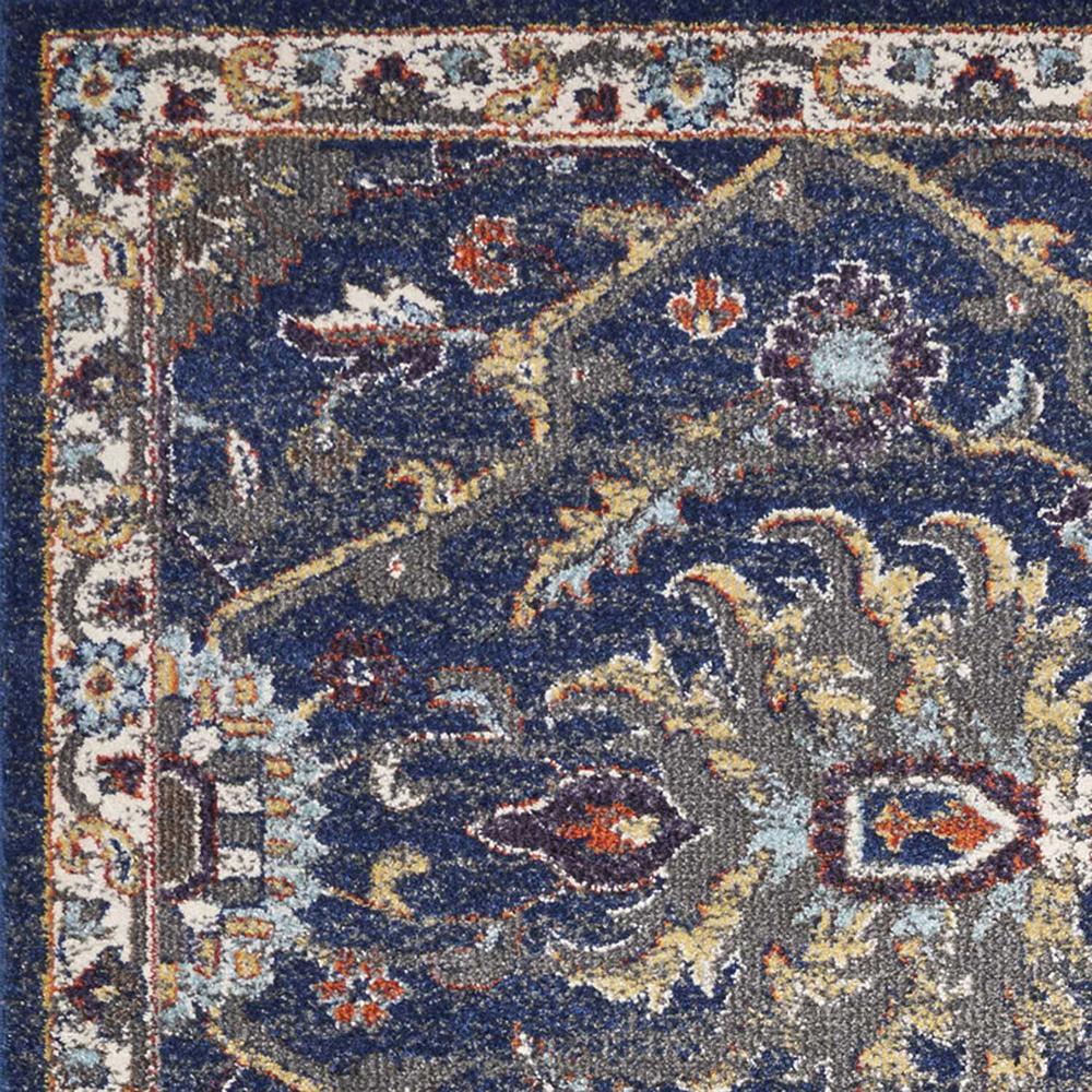 5'x8' Royal Blue Machine Woven Traditional Indoor Area Rug - 352583. Picture 2