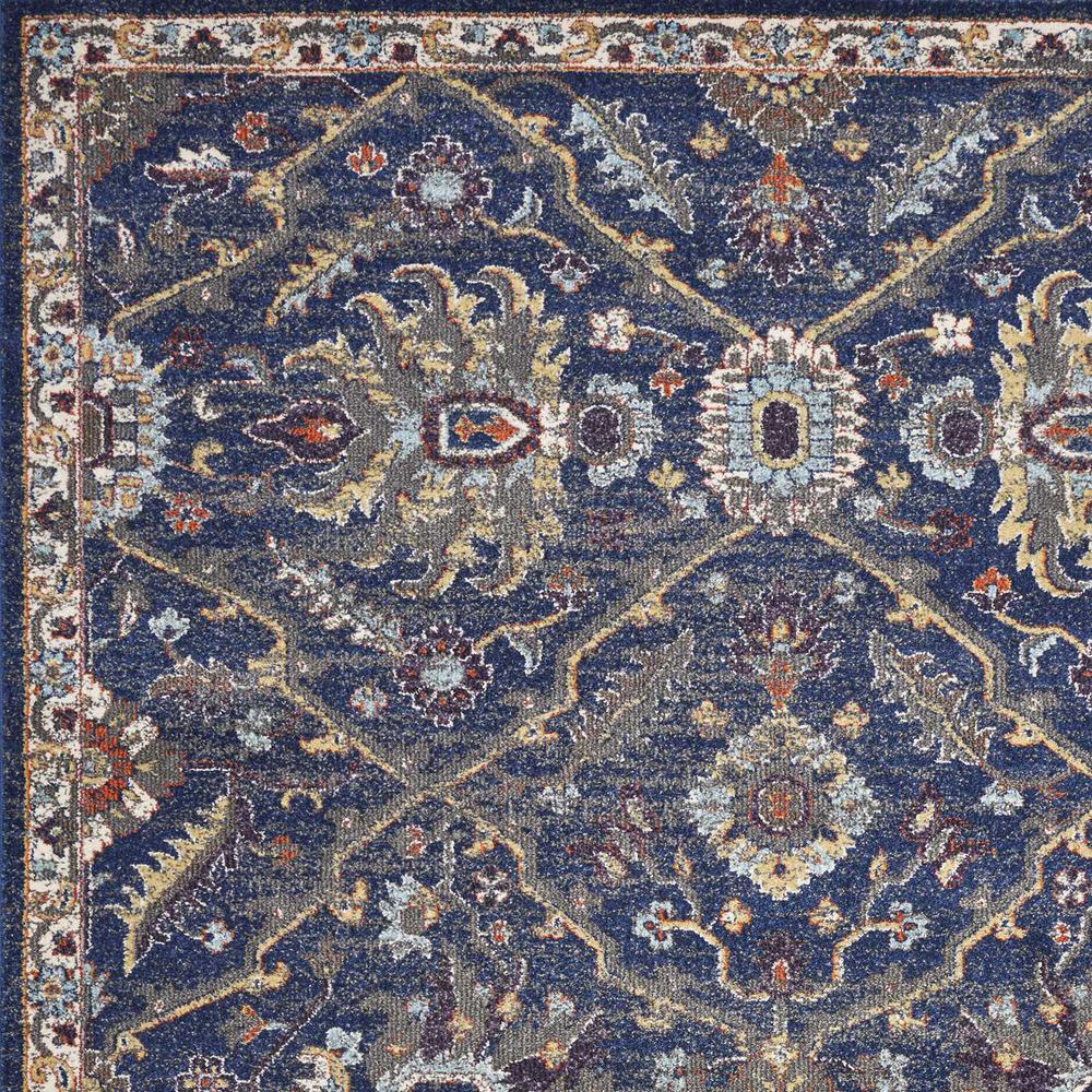 5'x8' Royal Blue Machine Woven Traditional Indoor Area Rug - 352583. Picture 3