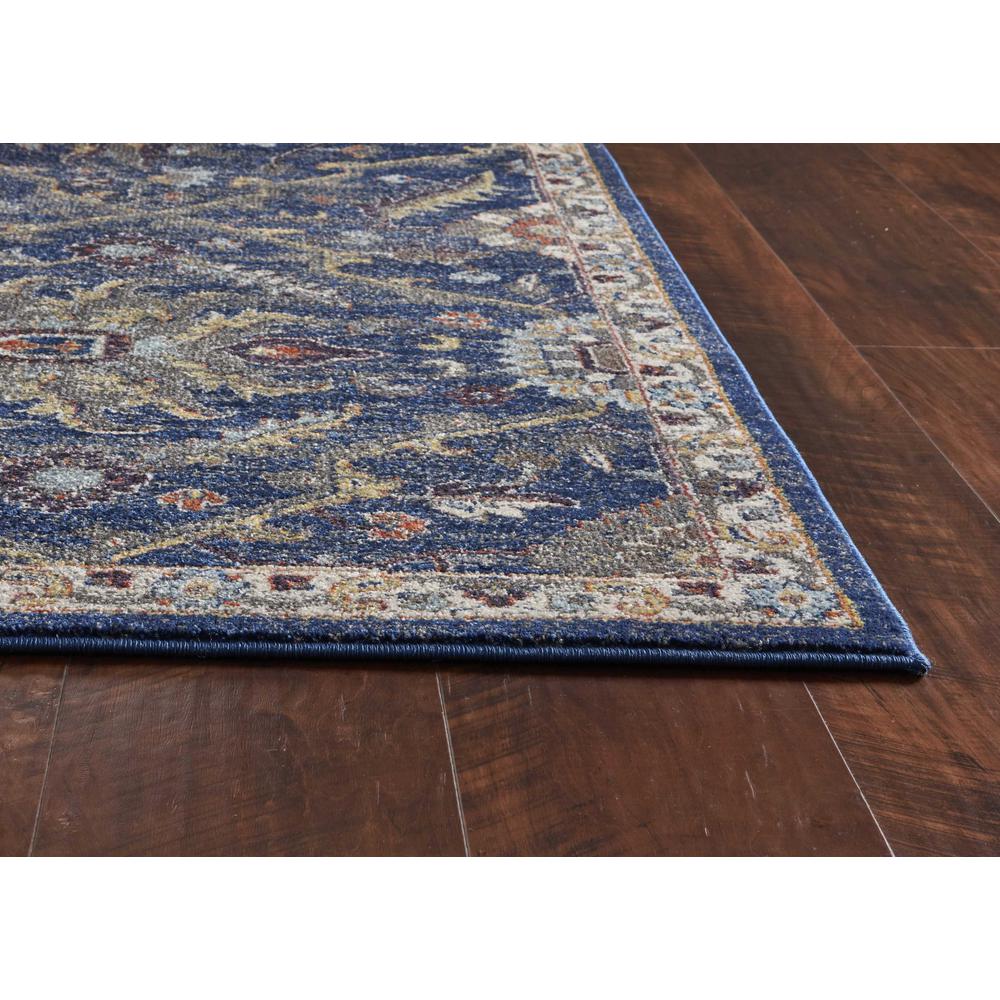 5'x8' Royal Blue Machine Woven Traditional Indoor Area Rug - 352583. Picture 4