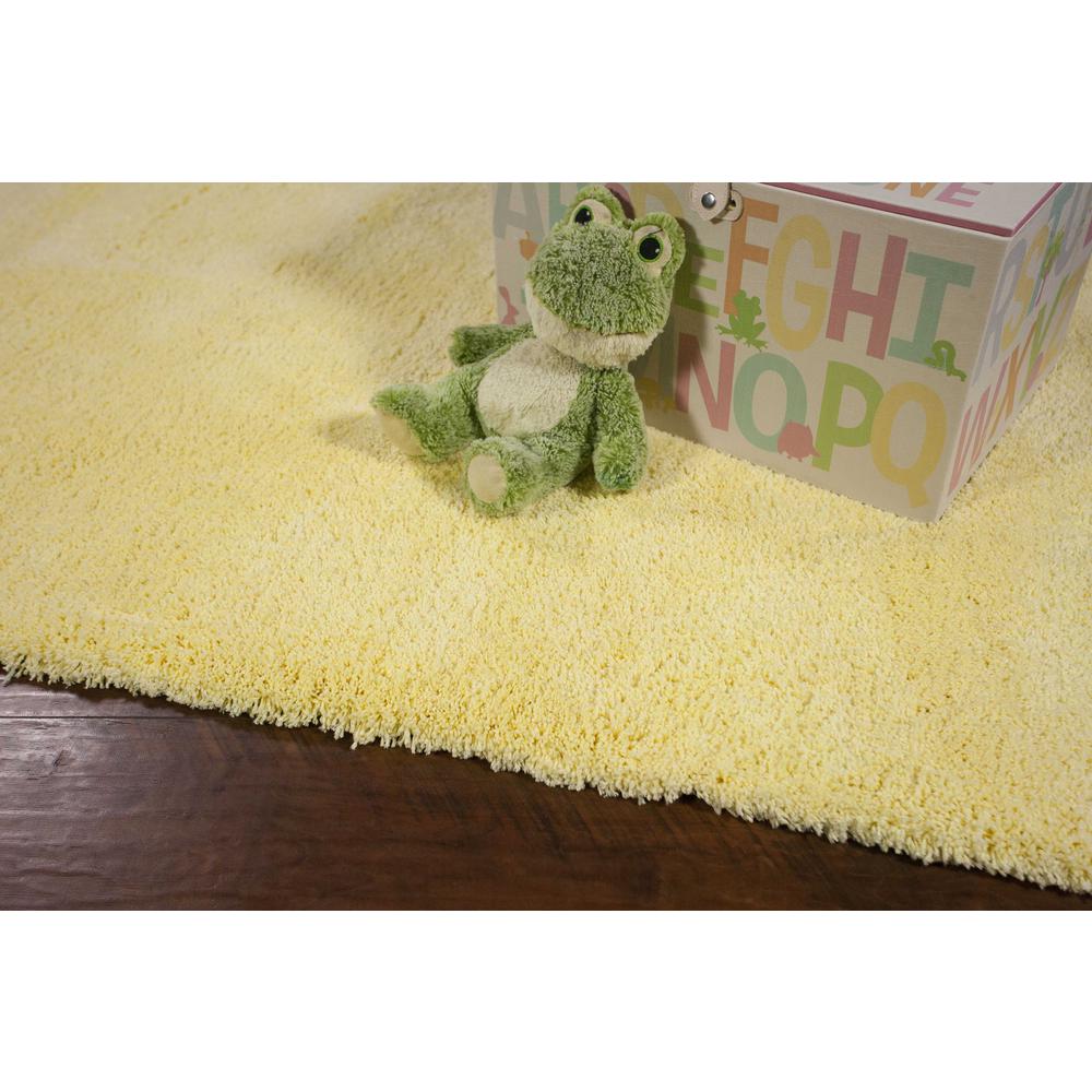 5'x7' Canary Yellow Indoor Shag Rug - 352661. Picture 2