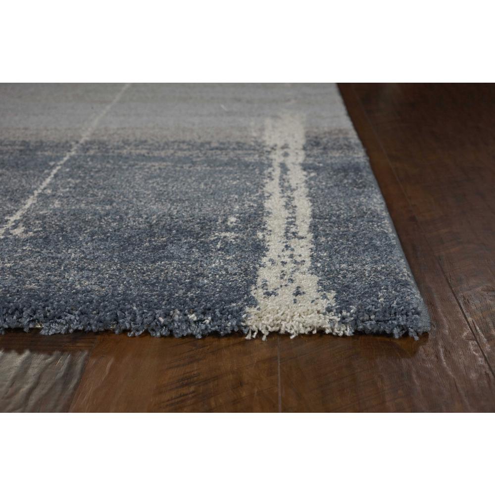 5'x8' Blue Grey Machine Woven Abstract Indoor Area Rug - 352693. Picture 3