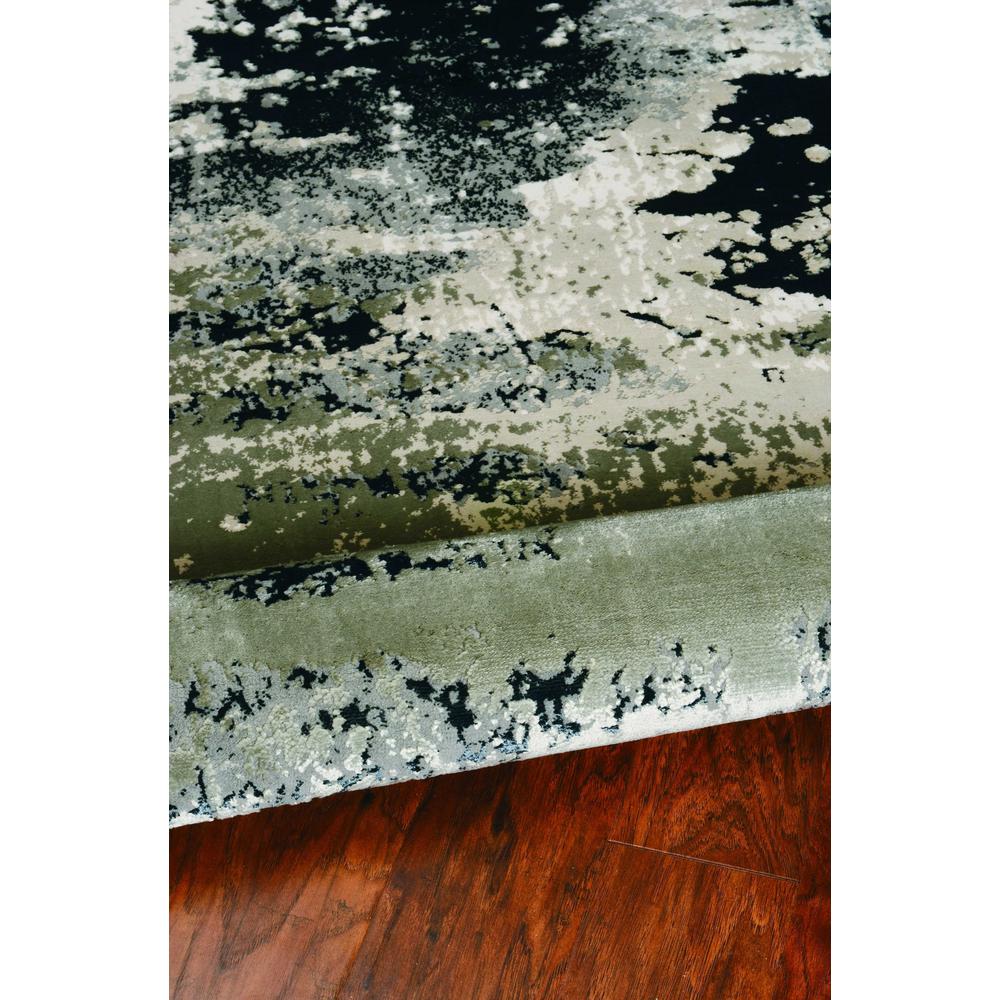 5' x 8' Silver Charcoal Abstract Design Indoor Area Rug - 352747. Picture 5