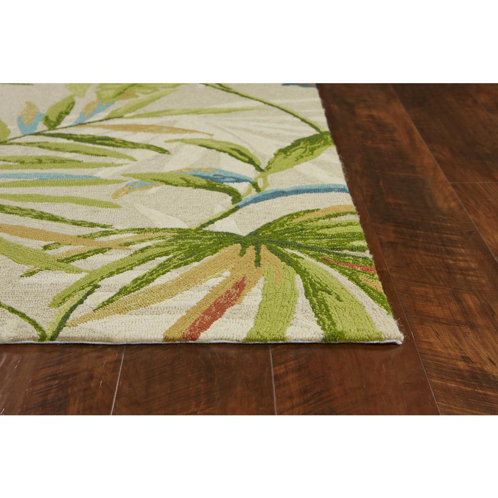 5'x8' Sand Ivory Hand Woven UV Treated Palm Tropical Indoor Outdoor Area Rug - 352783. Picture 5