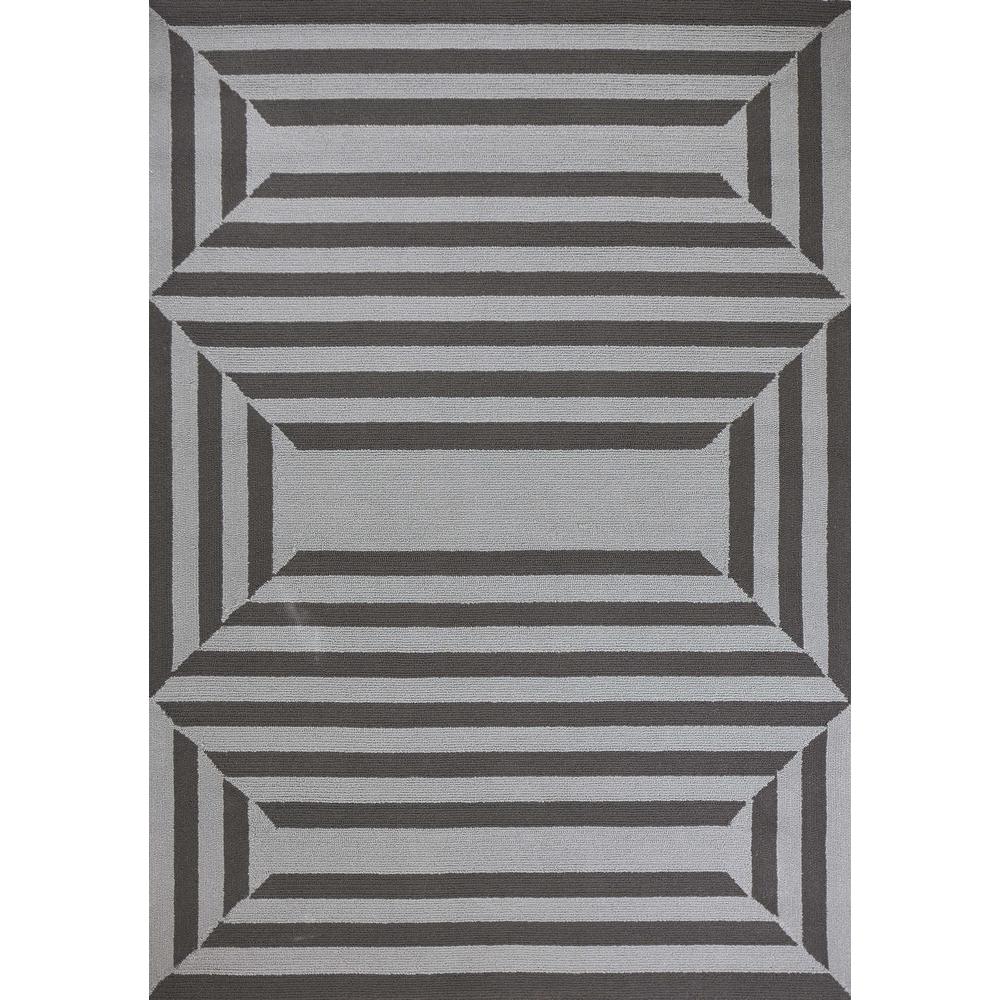 5' x 7'  UV treated Polypropylene Charcoal Area Rug. The main picture.