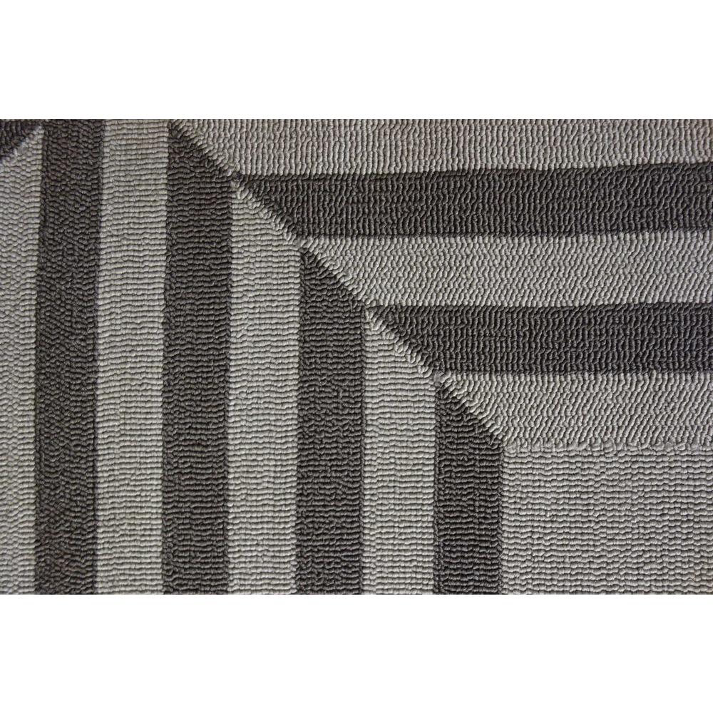 5' x 7'  UV treated Polypropylene Charcoal Area Rug. Picture 4