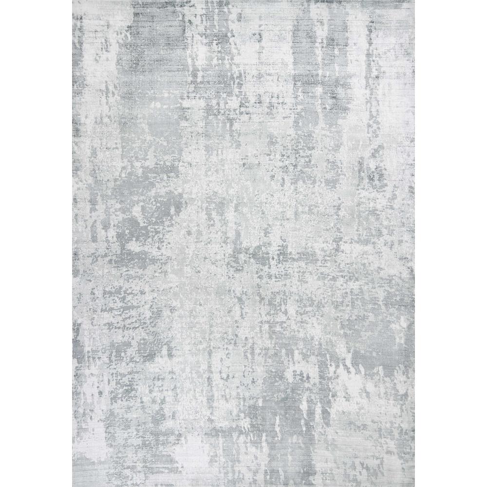 3'x5' Dew Grey Hand Loomed Abstract Brushstroke Indoor Area Rug - 352898. Picture 1