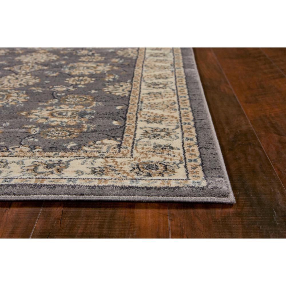 8'x10' Grey Ivory Floral Indoor Area Rug - 352968. Picture 5