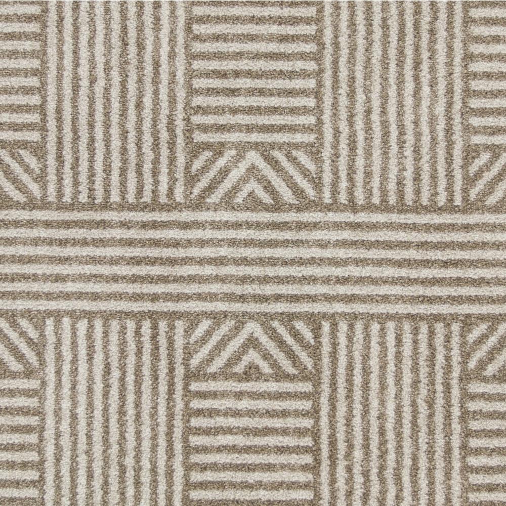 8'x11' Beige Machine Woven UV Treated Abstract Lines Indoor Outdoor Area Rug - 352981. Picture 2