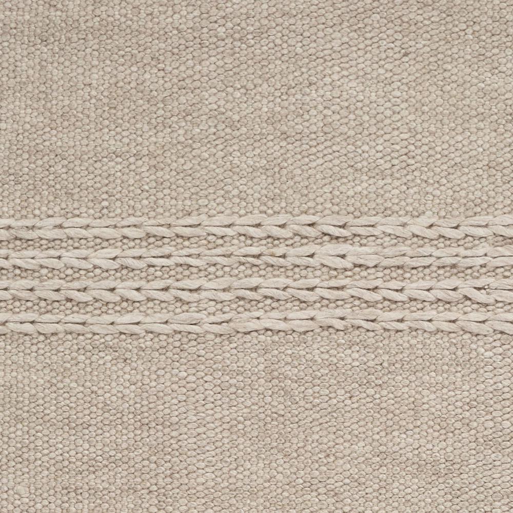 5' x 8' Natural Plain Wool Indoor Area Rug with Fringe - 353053. Picture 2