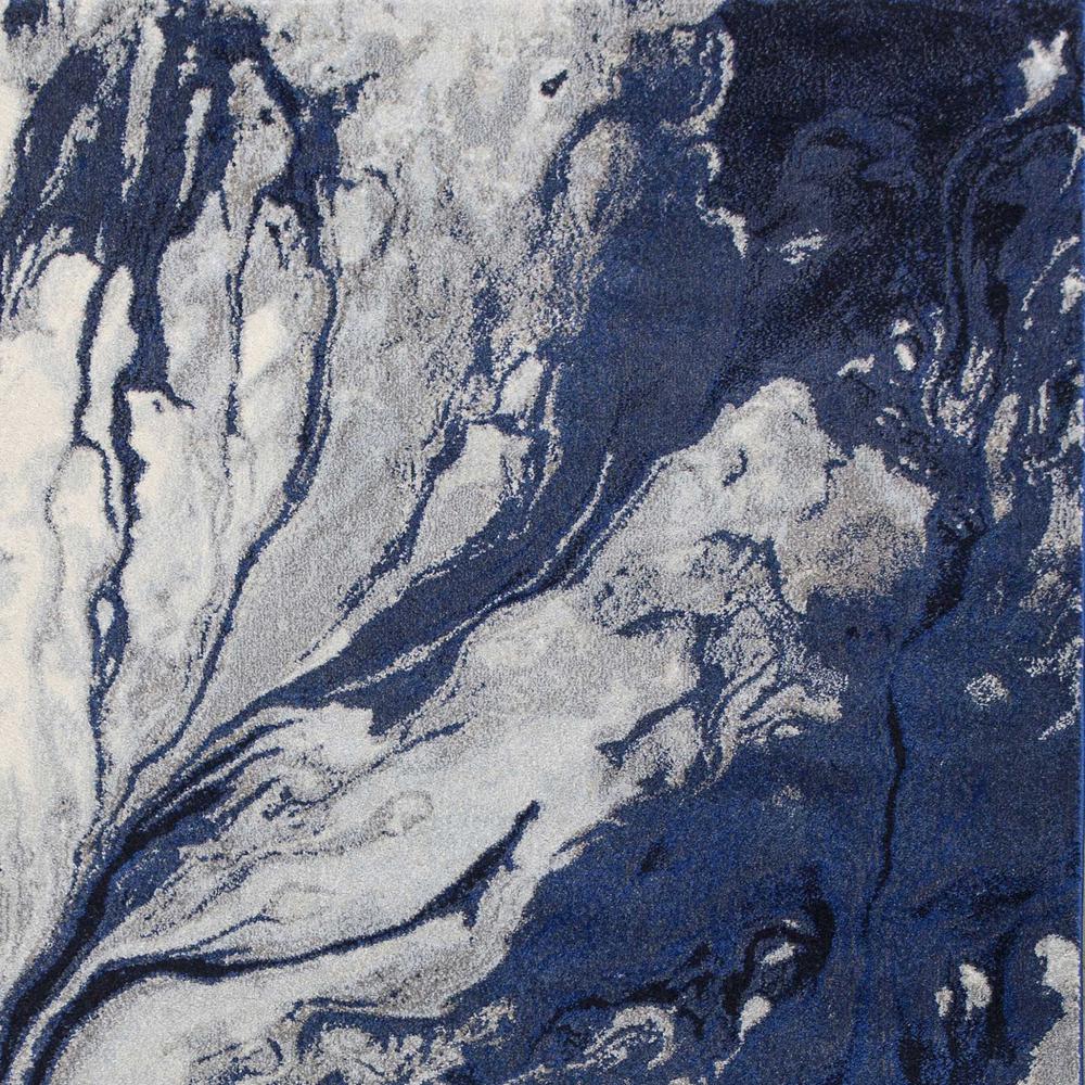 7'x10' Blue Machine Woven Abstract Watercolor Indoor Area Rug - 353057. Picture 3