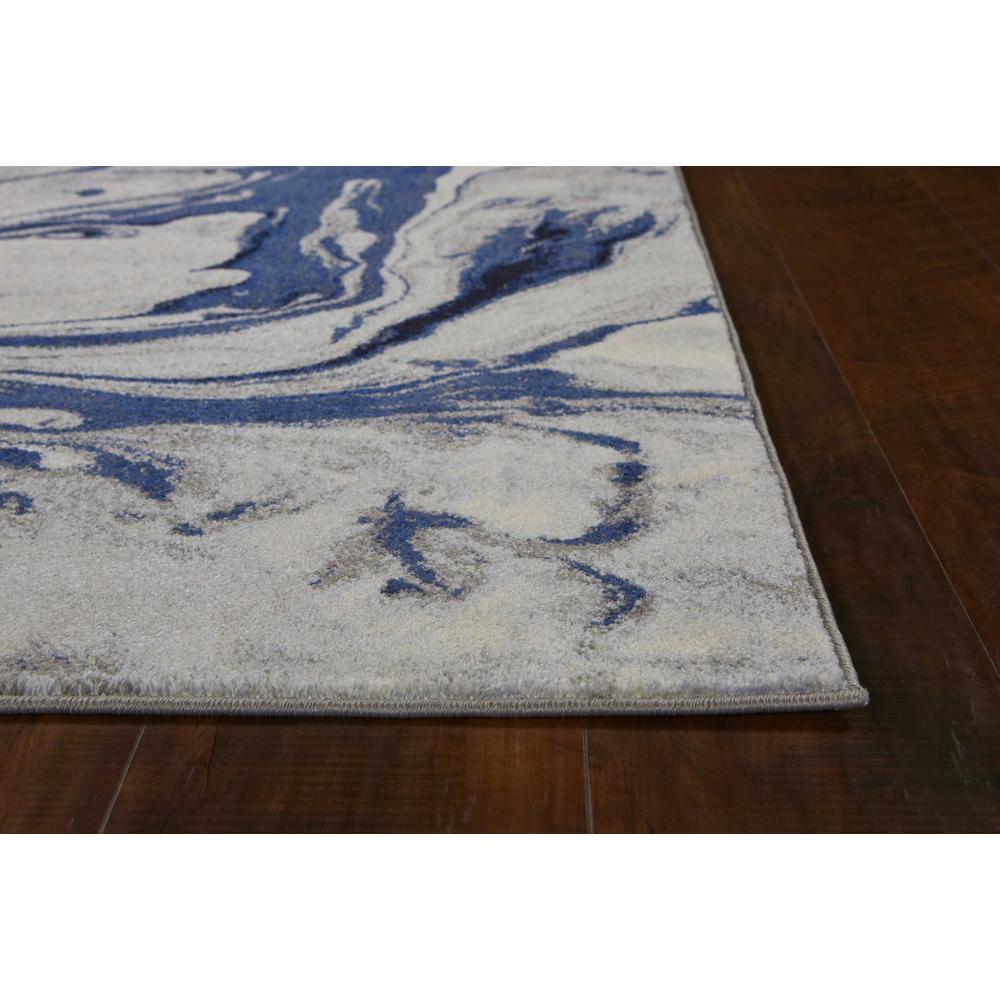 7'x10' Blue Machine Woven Abstract Watercolor Indoor Area Rug - 353057. Picture 4
