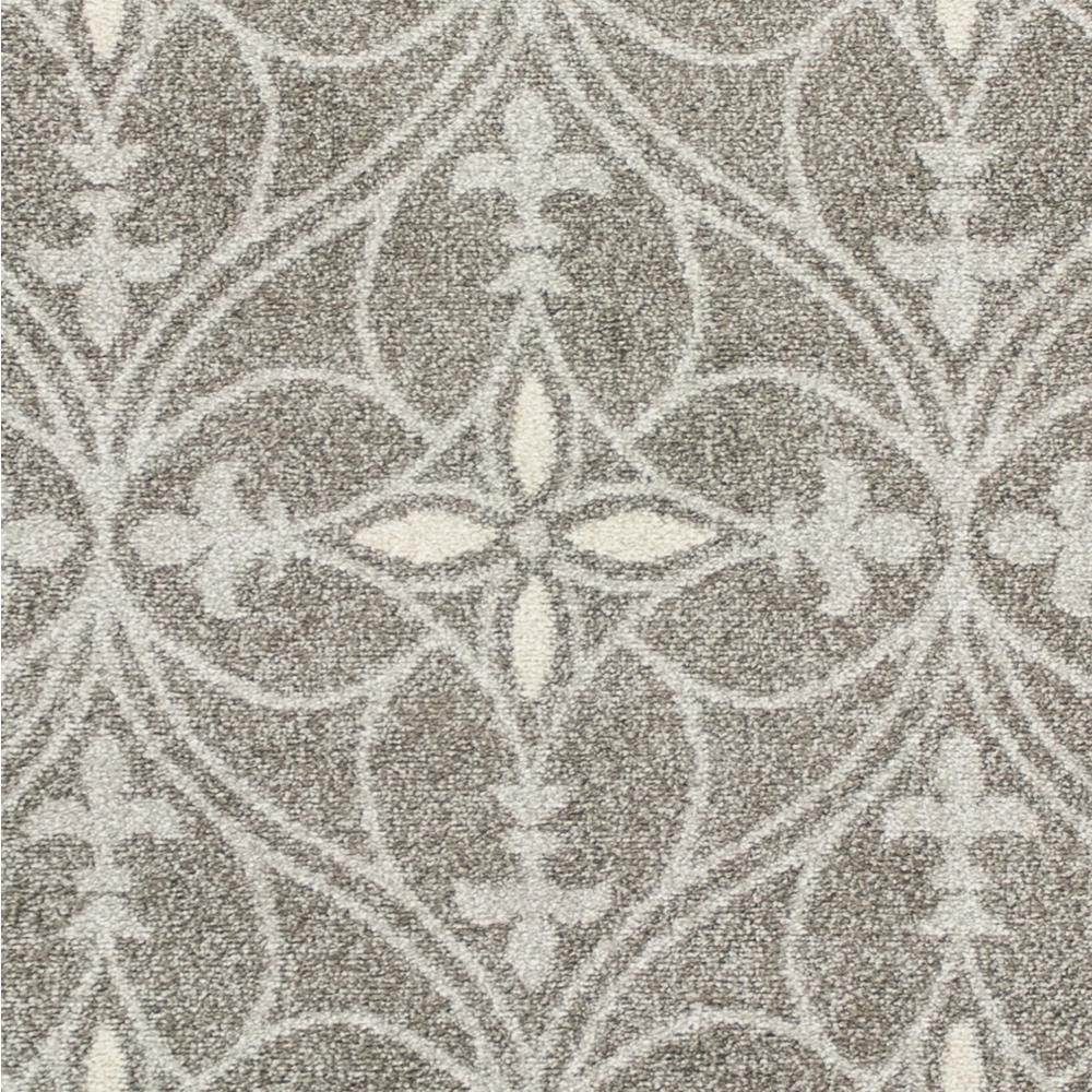 2'x4' Grey Machine Woven UV Treated Ogee Indoor Outdoor Accent Rug - 353148. Picture 2