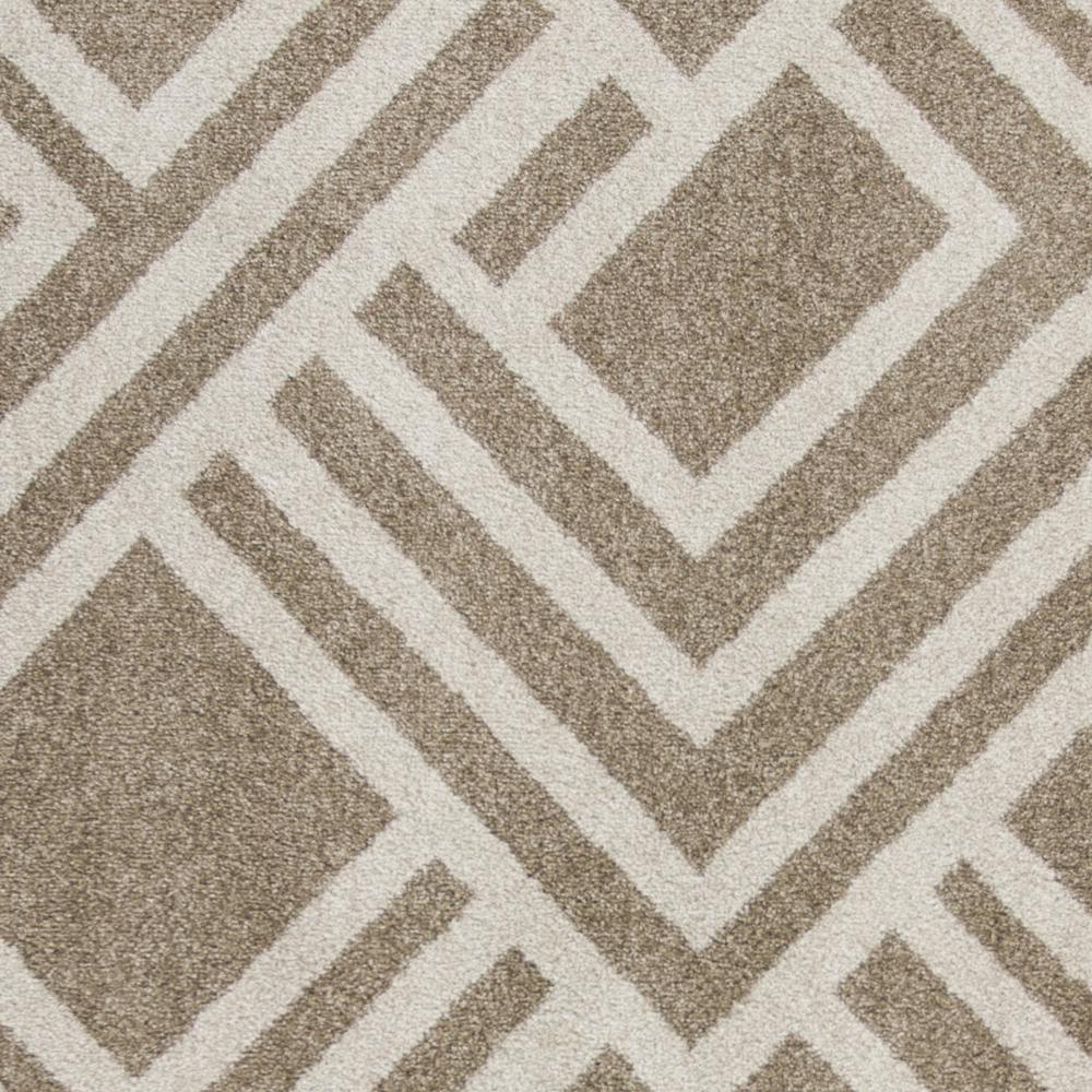 2'x4' Beige Machine Woven UV Treated Geometric Indoor Outdoor Accent Rug - 353152. Picture 2