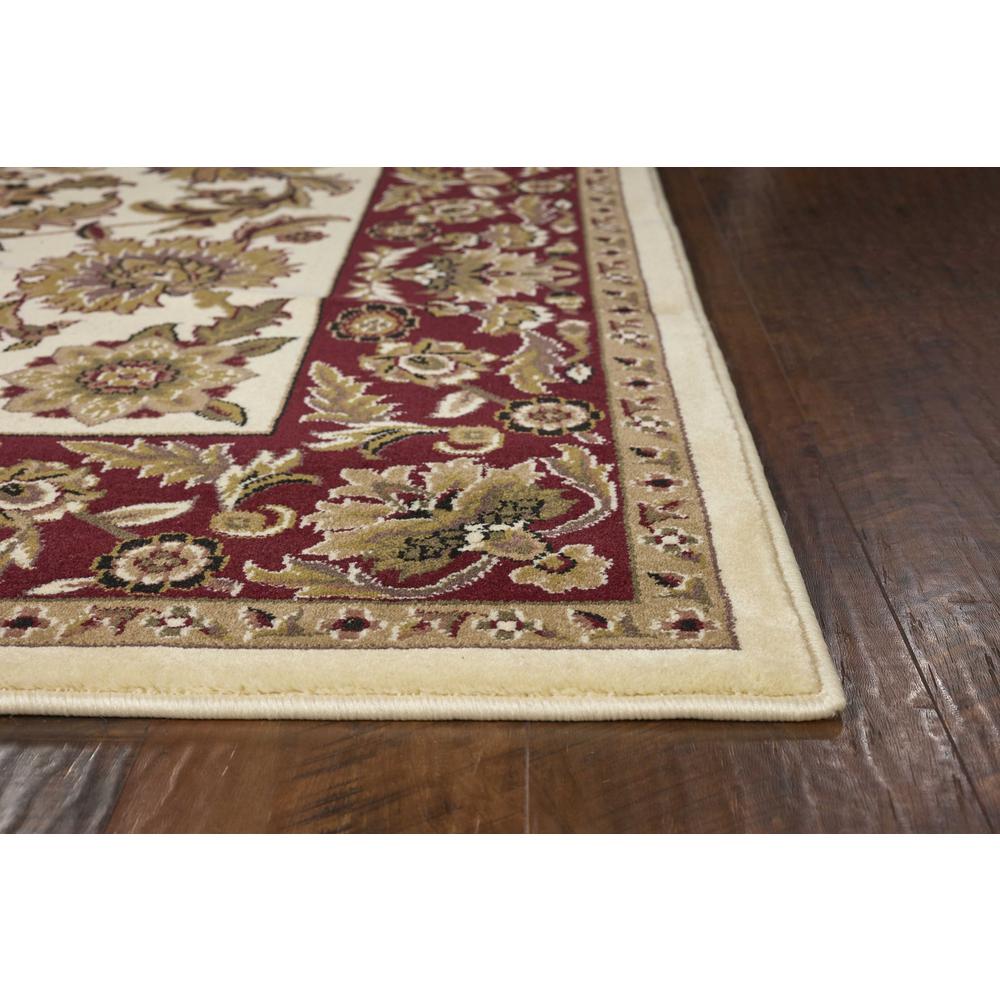 2' x 3' Polypropylene Ivory or Red Accent Rug - 353258. Picture 4