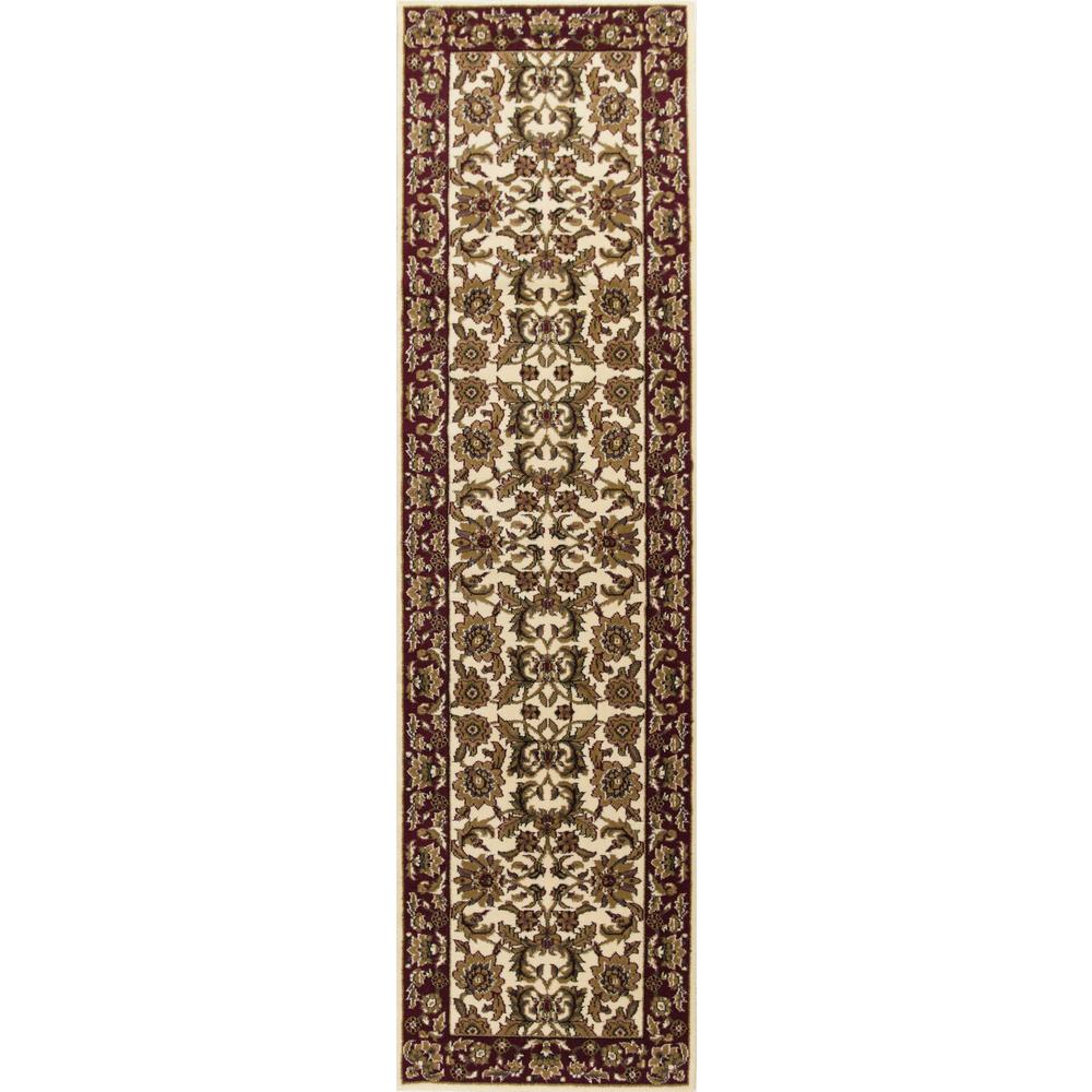 2' x 3' Polypropylene Ivory or Red Accent Rug - 353258. Picture 5