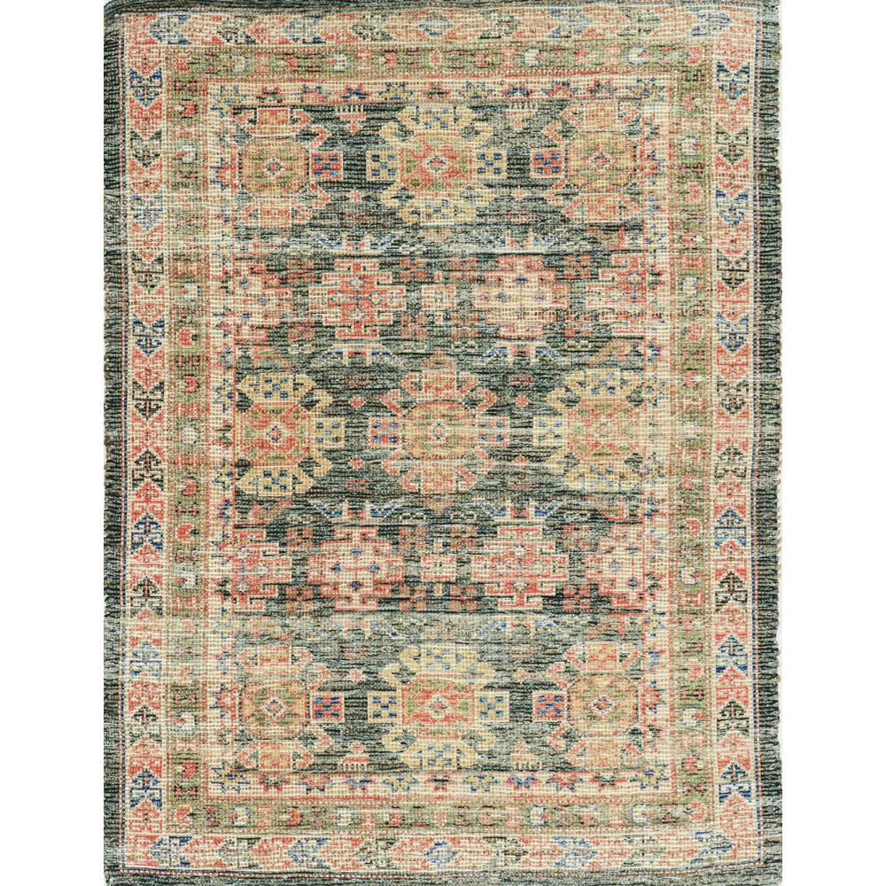 2'x4' Charcoal Hand Woven Traditional Indoor Accent Rug - 353320. Picture 1