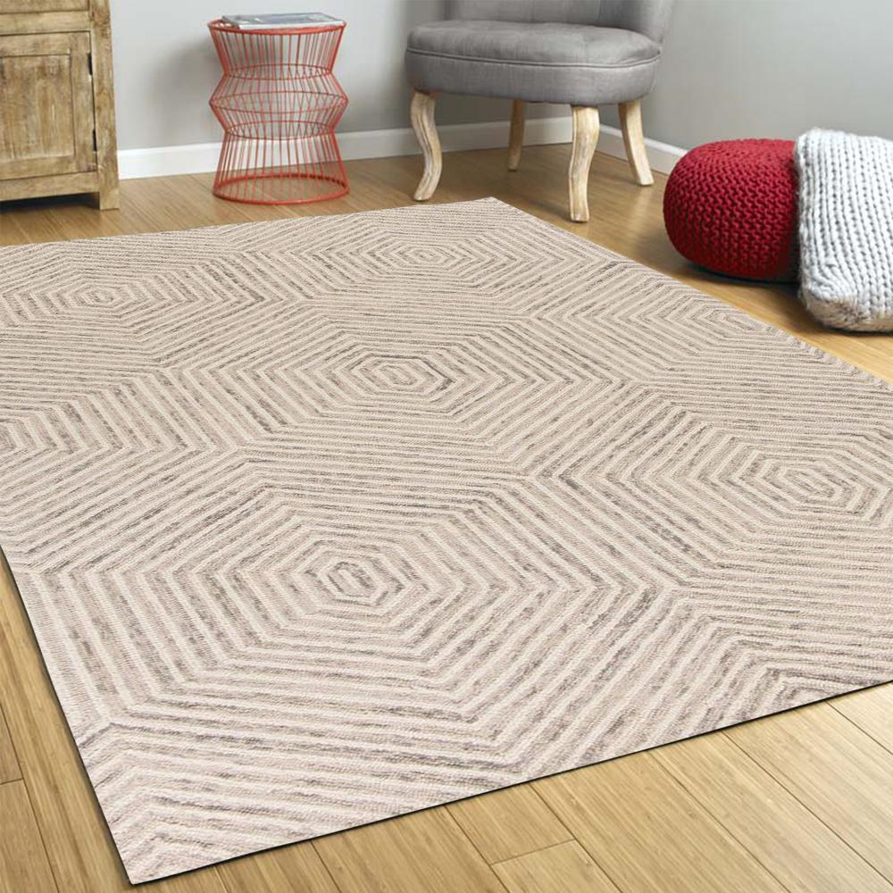 2' x 4' Wool Ivory Area Rug - 353369. Picture 4