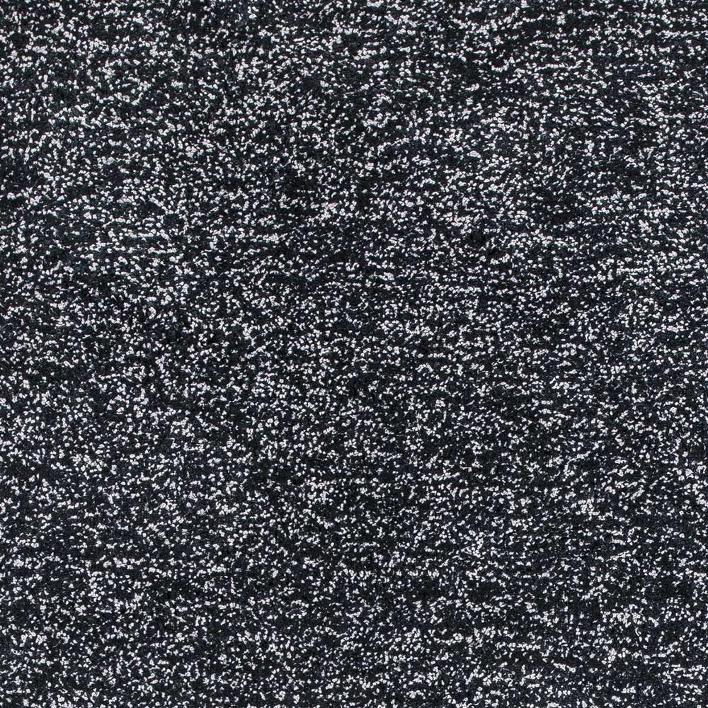 2'x4' Black Heather Indoor Shag Rug - 353412. Picture 4