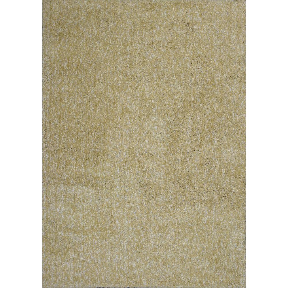 2' x 4' Polyester Yellow Heather Area Rug - 353415. Picture 1