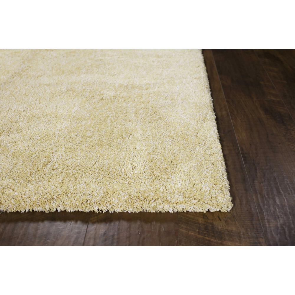 2' x 4' Polyester Yellow Heather Area Rug - 353415. Picture 5